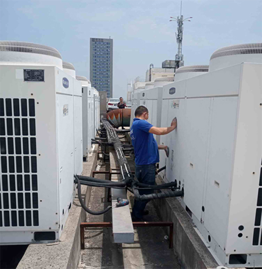 海棠中央空调制热和不制冷系统维修方法